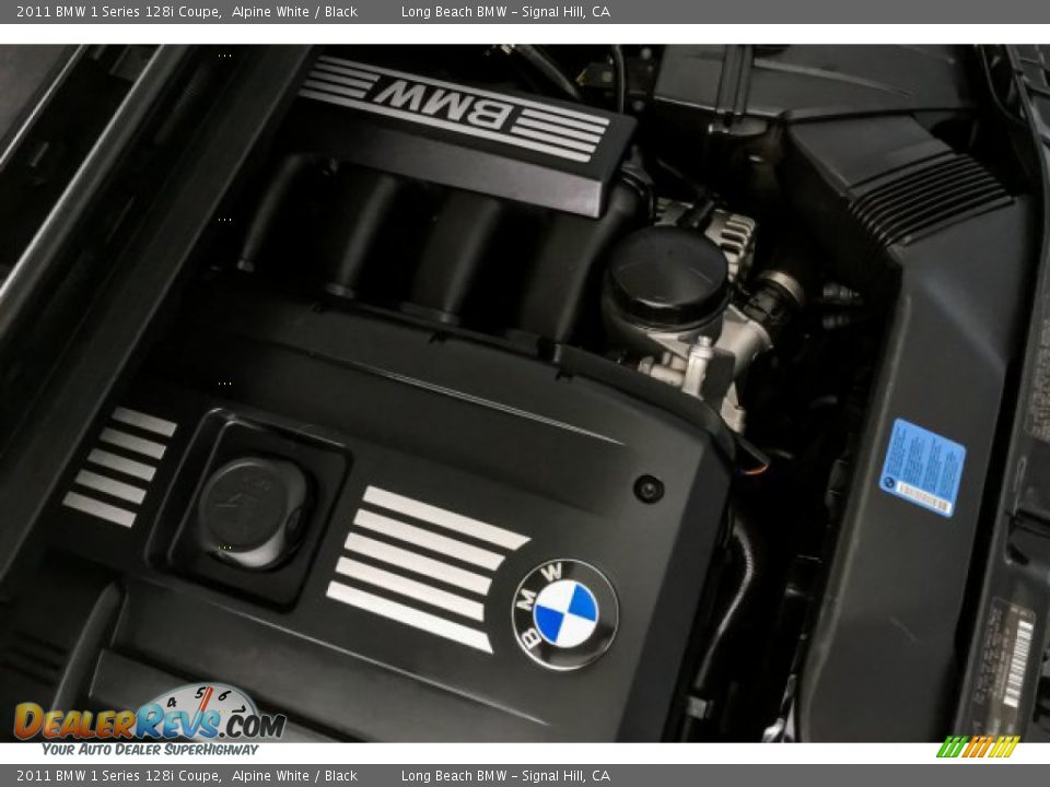 2011 BMW 1 Series 128i Coupe Alpine White / Black Photo #30