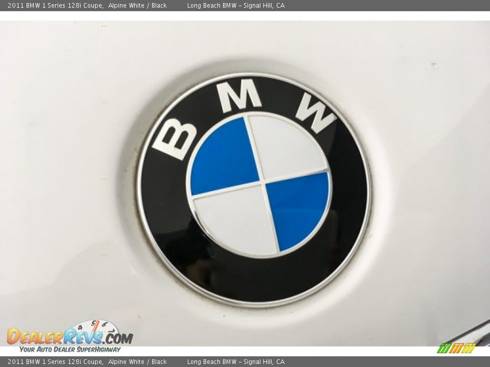 2011 BMW 1 Series 128i Coupe Alpine White / Black Photo #32