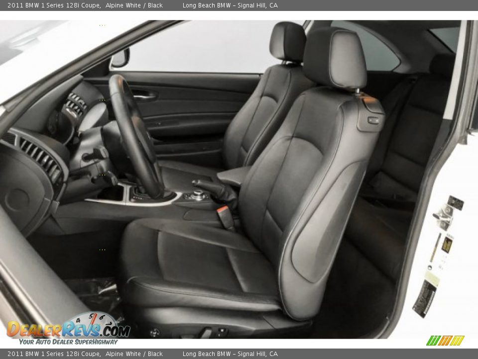 2011 BMW 1 Series 128i Coupe Alpine White / Black Photo #33
