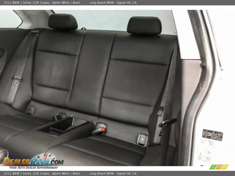 2011 BMW 1 Series 128i Coupe Alpine White / Black Photo #34