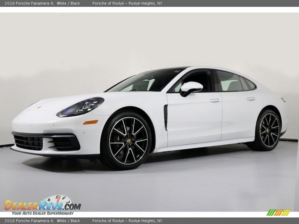 2019 Porsche Panamera 4 White / Black Photo #3