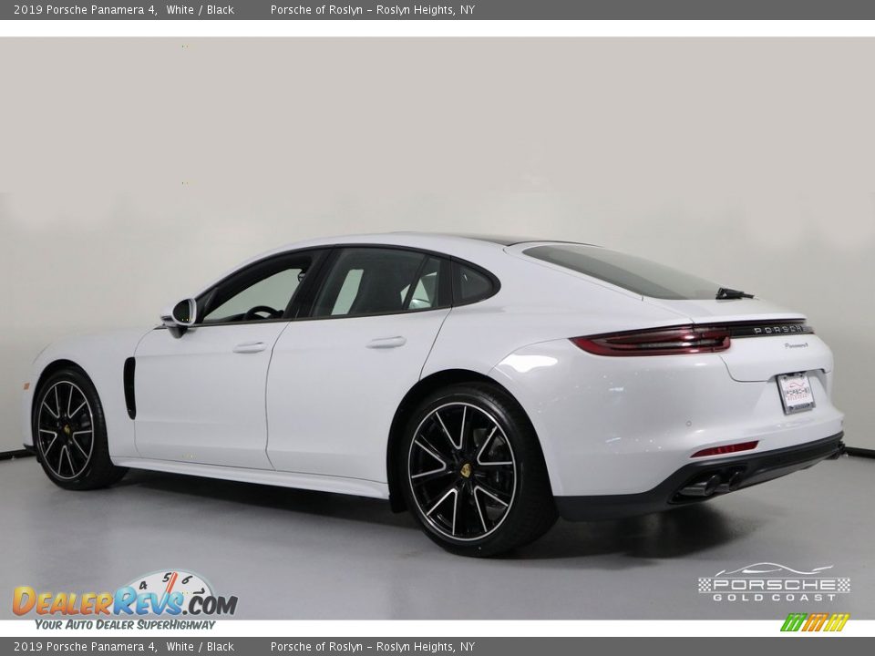 2019 Porsche Panamera 4 White / Black Photo #4