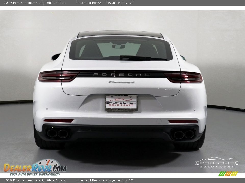 2019 Porsche Panamera 4 White / Black Photo #6