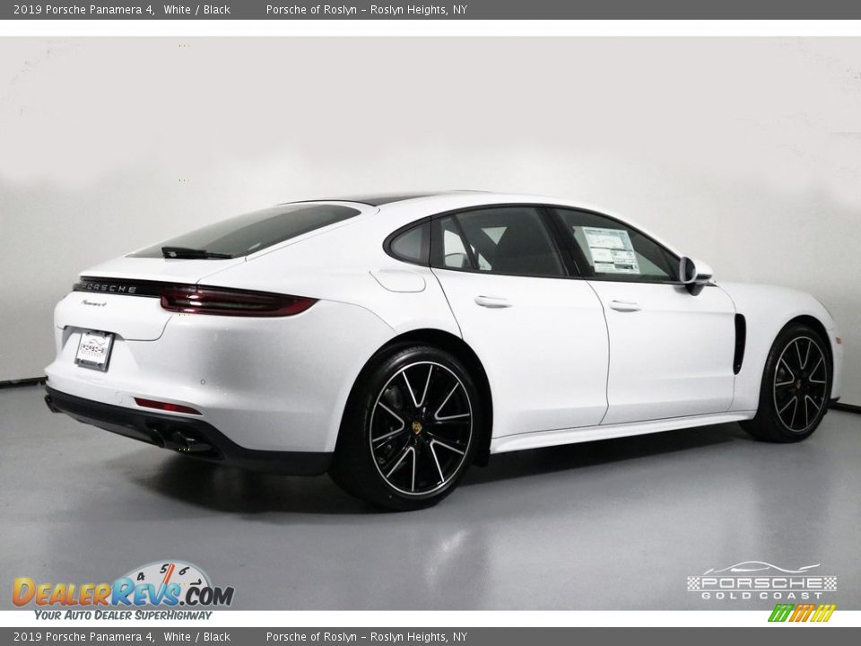 2019 Porsche Panamera 4 White / Black Photo #9