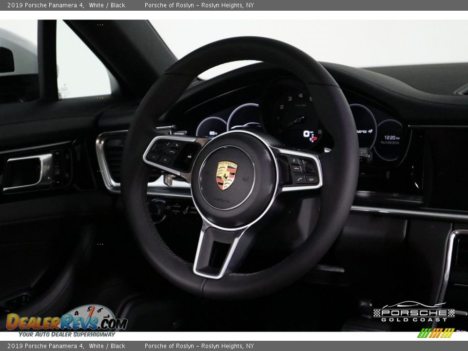 2019 Porsche Panamera 4 White / Black Photo #15