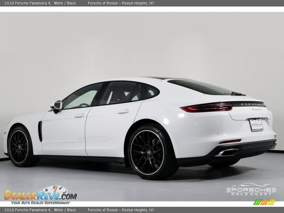 2019 Porsche Panamera 4 White / Black Photo #4