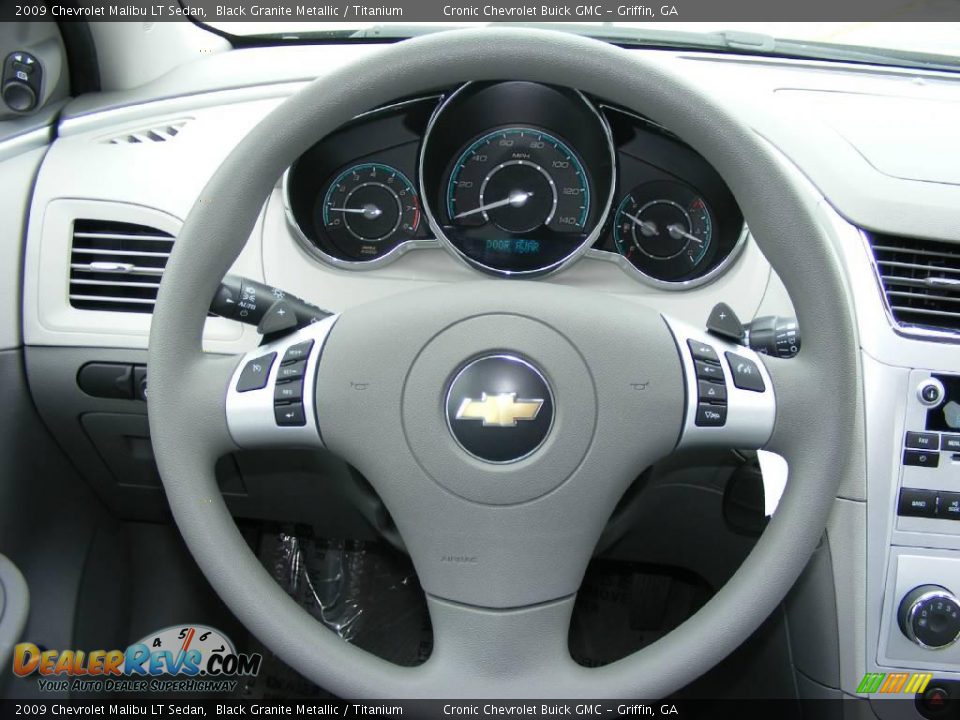 2009 Chevrolet Malibu LT Sedan Black Granite Metallic / Titanium Photo #21