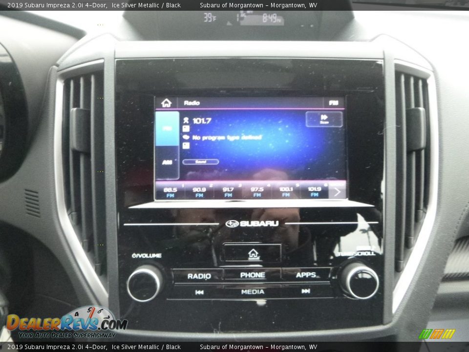 2019 Subaru Impreza 2.0i 4-Door Ice Silver Metallic / Black Photo #16