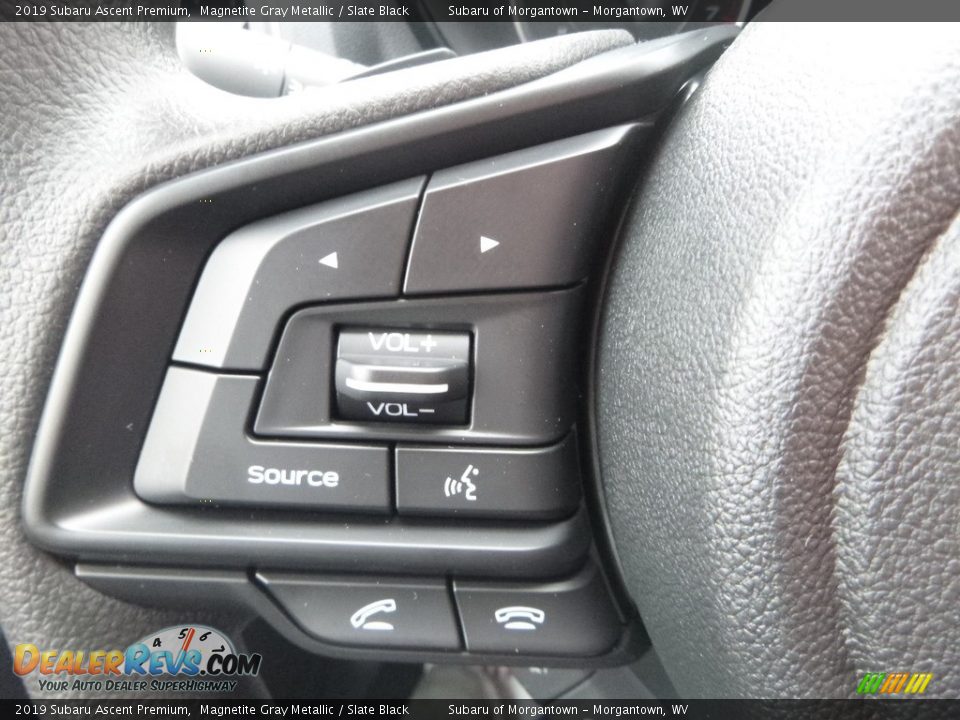 2019 Subaru Ascent Premium Magnetite Gray Metallic / Slate Black Photo #15