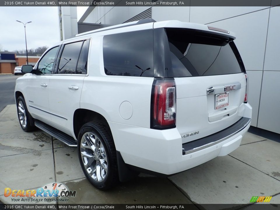 2016 GMC Yukon Denali 4WD White Frost Tricoat / Cocoa/Shale Photo #3