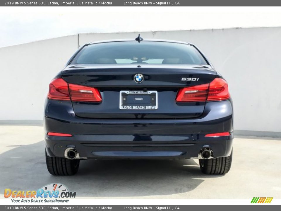 2019 BMW 5 Series 530i Sedan Imperial Blue Metallic / Mocha Photo #3
