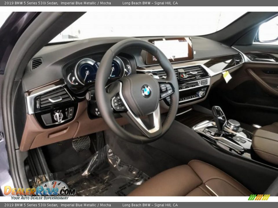 2019 BMW 5 Series 530i Sedan Imperial Blue Metallic / Mocha Photo #4