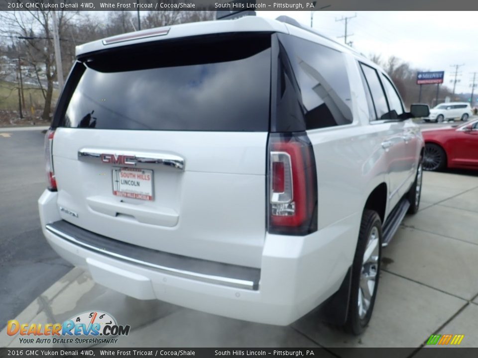 2016 GMC Yukon Denali 4WD White Frost Tricoat / Cocoa/Shale Photo #6
