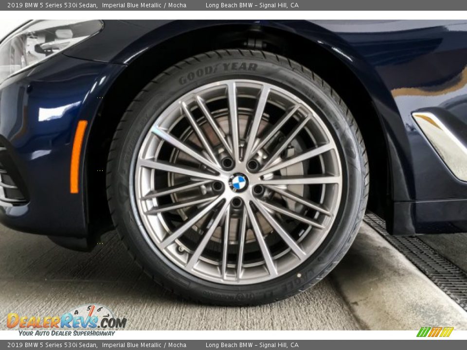 2019 BMW 5 Series 530i Sedan Imperial Blue Metallic / Mocha Photo #9