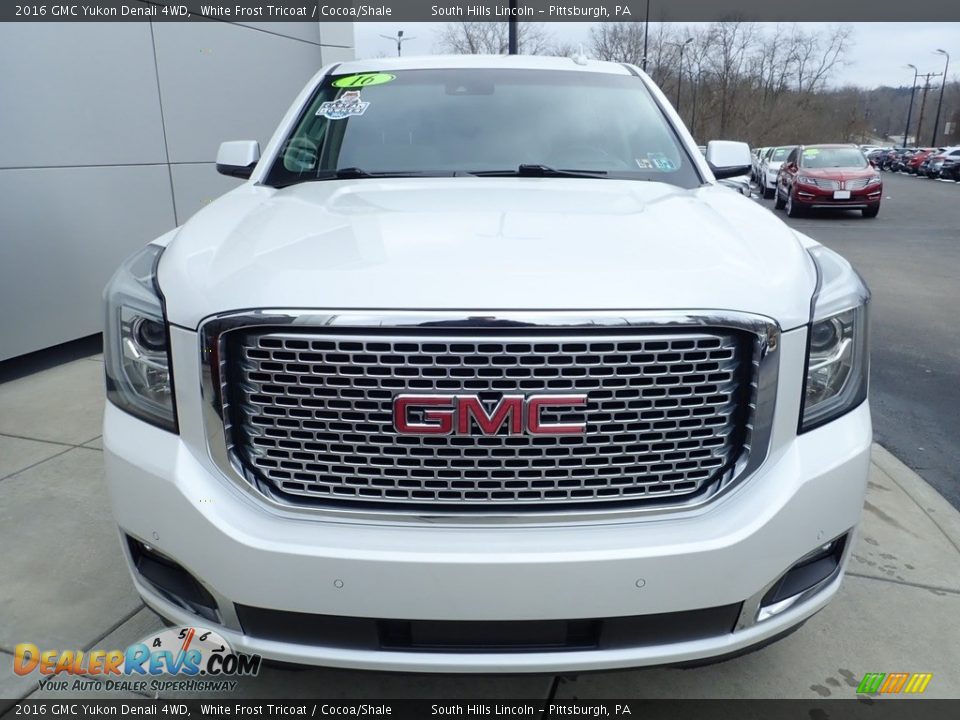 2016 GMC Yukon Denali 4WD White Frost Tricoat / Cocoa/Shale Photo #9