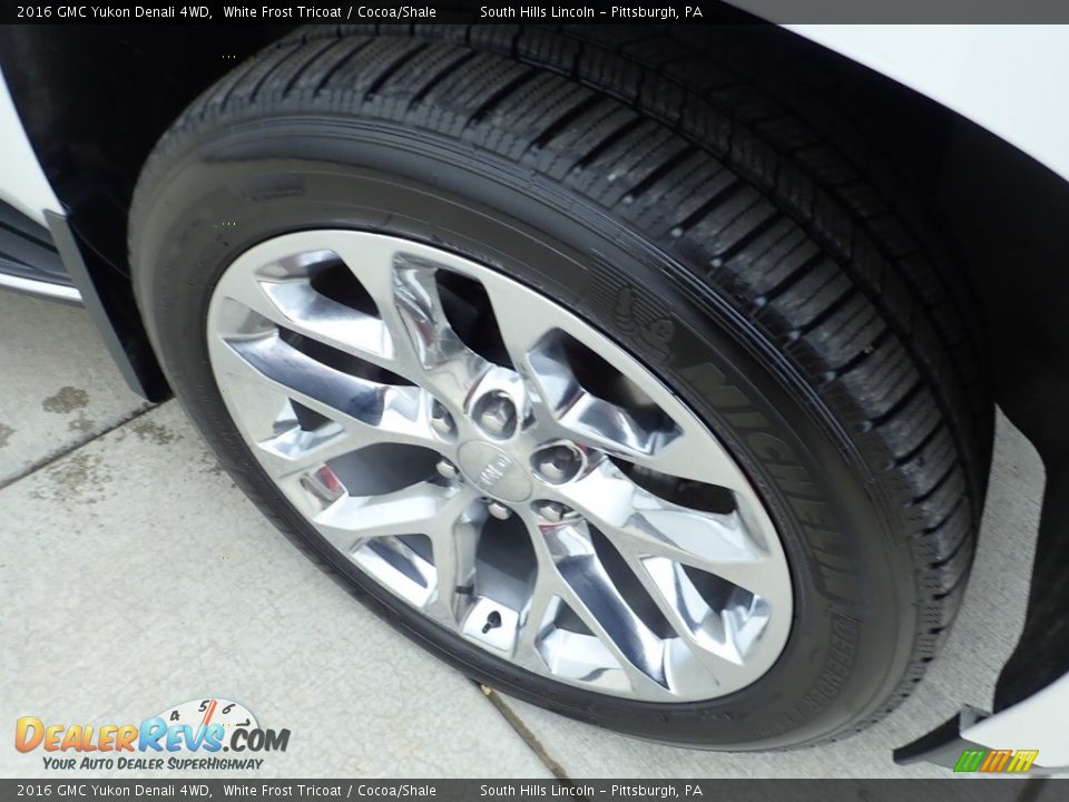 2016 GMC Yukon Denali 4WD White Frost Tricoat / Cocoa/Shale Photo #10