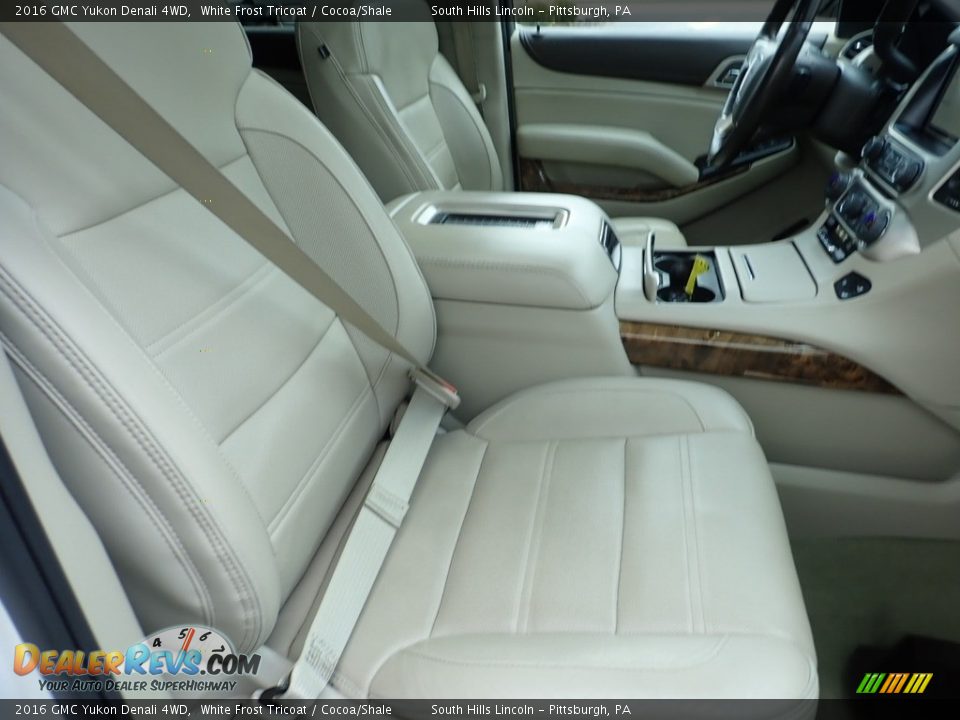 2016 GMC Yukon Denali 4WD White Frost Tricoat / Cocoa/Shale Photo #11