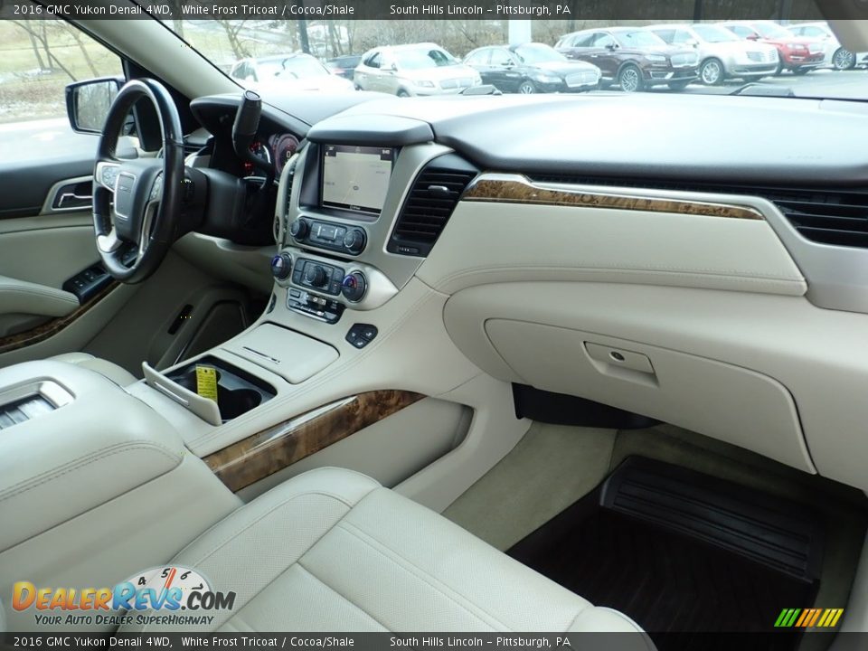 2016 GMC Yukon Denali 4WD White Frost Tricoat / Cocoa/Shale Photo #12