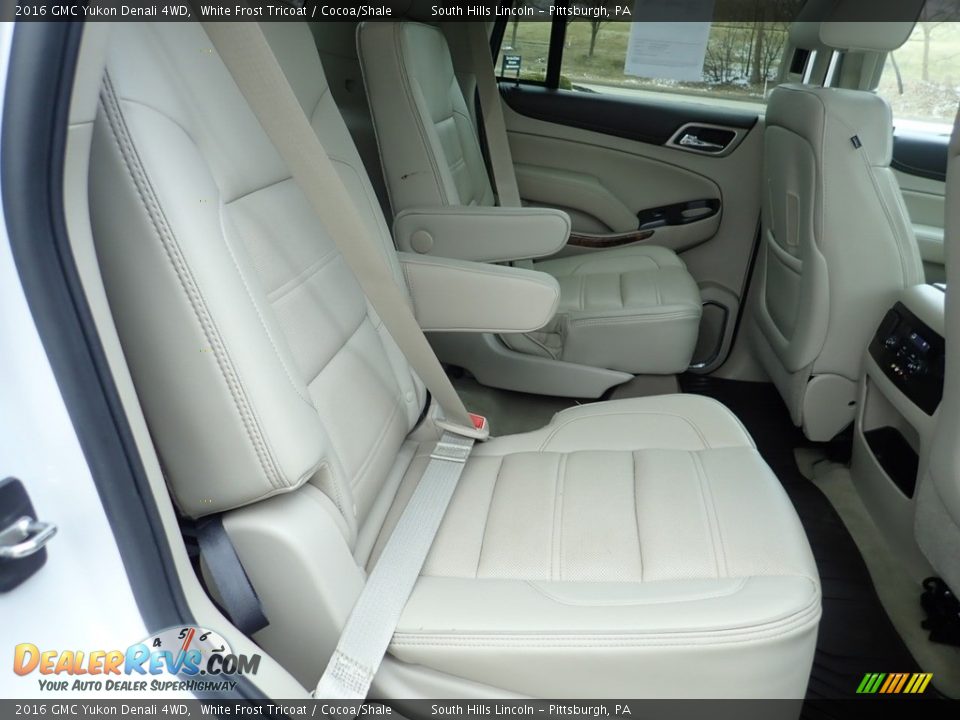 2016 GMC Yukon Denali 4WD White Frost Tricoat / Cocoa/Shale Photo #13