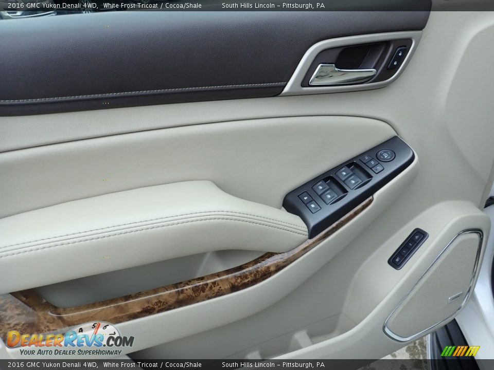 2016 GMC Yukon Denali 4WD White Frost Tricoat / Cocoa/Shale Photo #19