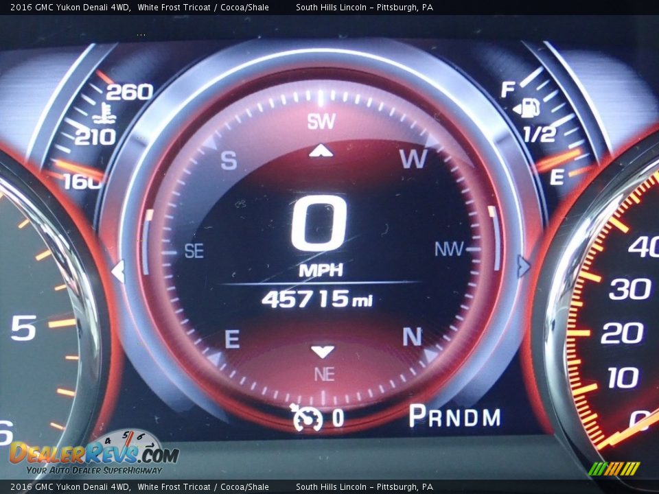 2016 GMC Yukon Denali 4WD White Frost Tricoat / Cocoa/Shale Photo #24