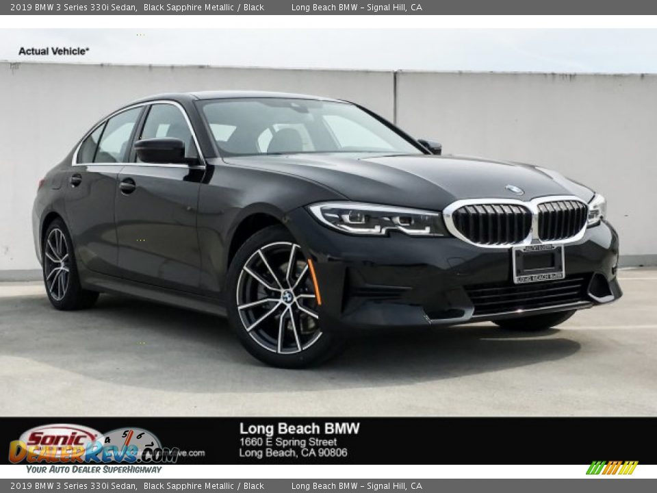 2019 BMW 3 Series 330i Sedan Black Sapphire Metallic / Black Photo #1