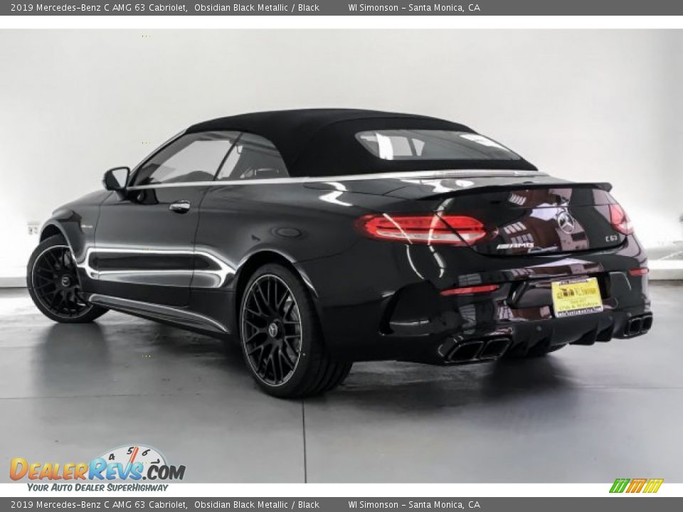 2019 Mercedes-Benz C AMG 63 Cabriolet Obsidian Black Metallic / Black Photo #2