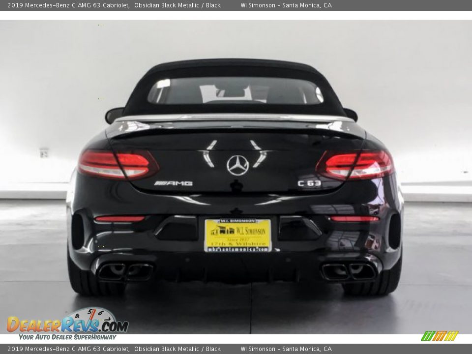 2019 Mercedes-Benz C AMG 63 Cabriolet Obsidian Black Metallic / Black Photo #3