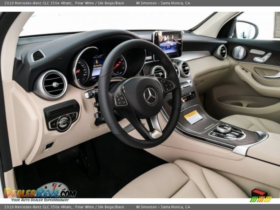 2019 Mercedes-Benz GLC 350e 4Matic Polar White / Silk Beige/Black Photo #4