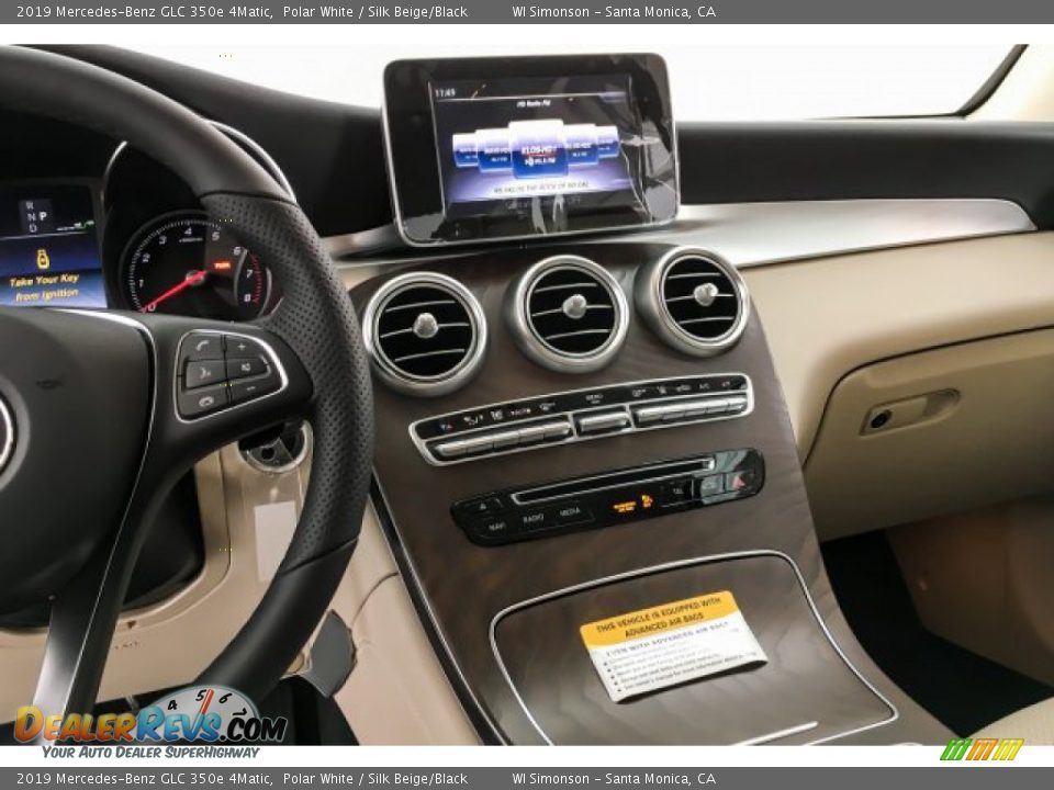 2019 Mercedes-Benz GLC 350e 4Matic Polar White / Silk Beige/Black Photo #6