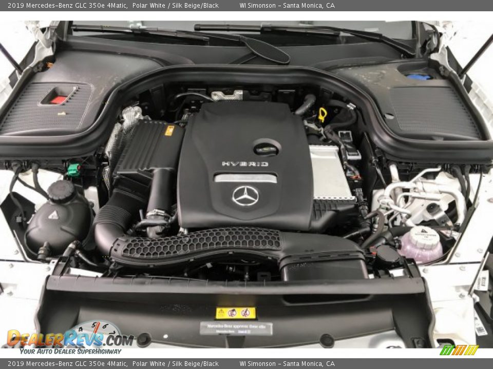 2019 Mercedes-Benz GLC 350e 4Matic Polar White / Silk Beige/Black Photo #8