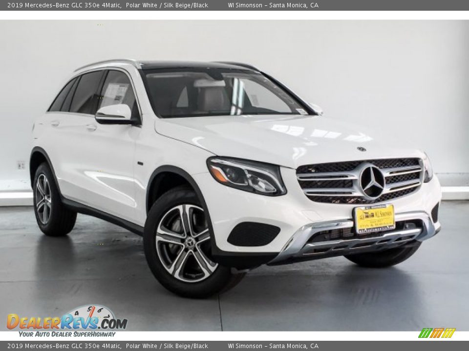 2019 Mercedes-Benz GLC 350e 4Matic Polar White / Silk Beige/Black Photo #12