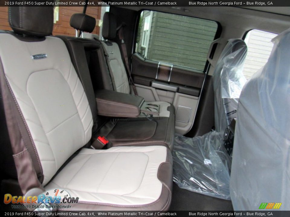 Rear Seat of 2019 Ford F450 Super Duty Limited Crew Cab 4x4 Photo #13