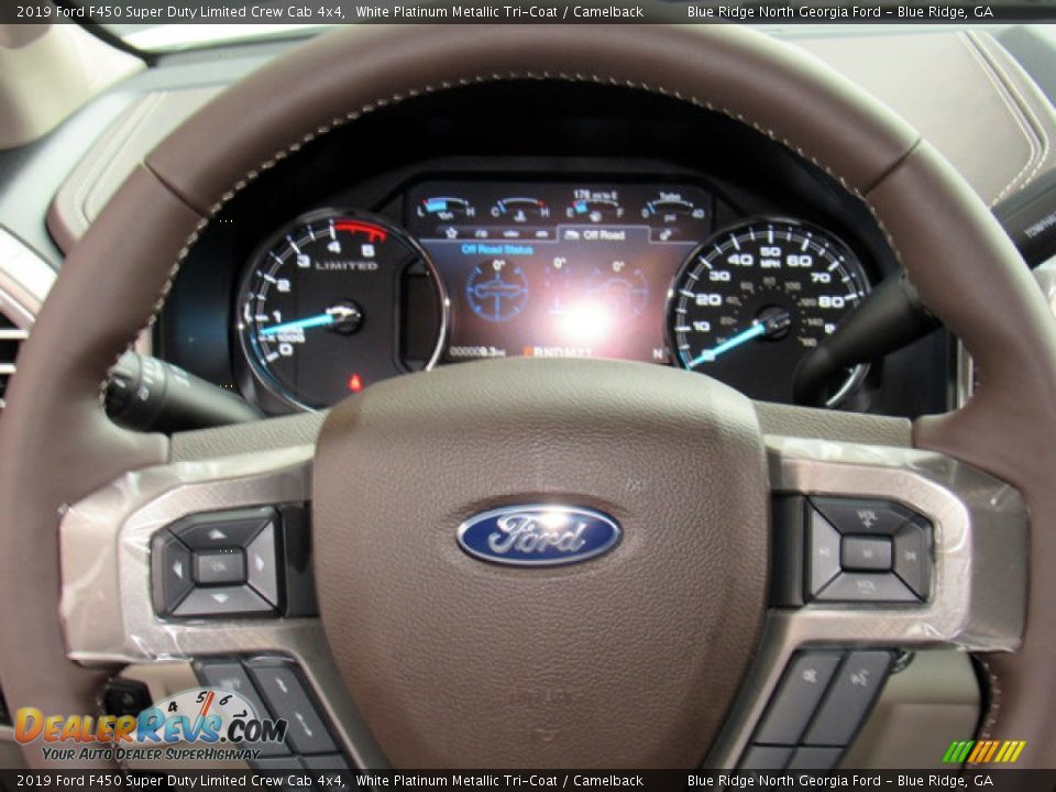2019 Ford F450 Super Duty Limited Crew Cab 4x4 Steering Wheel Photo #17