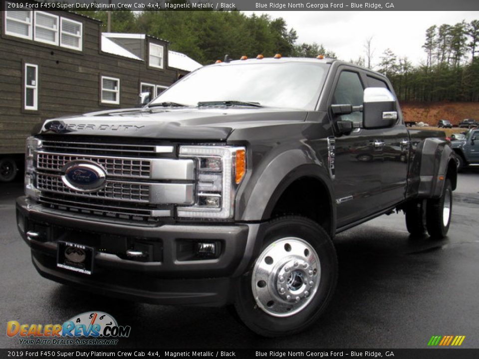 2019 Ford F450 Super Duty Platinum Crew Cab 4x4 Magnetic Metallic / Black Photo #1