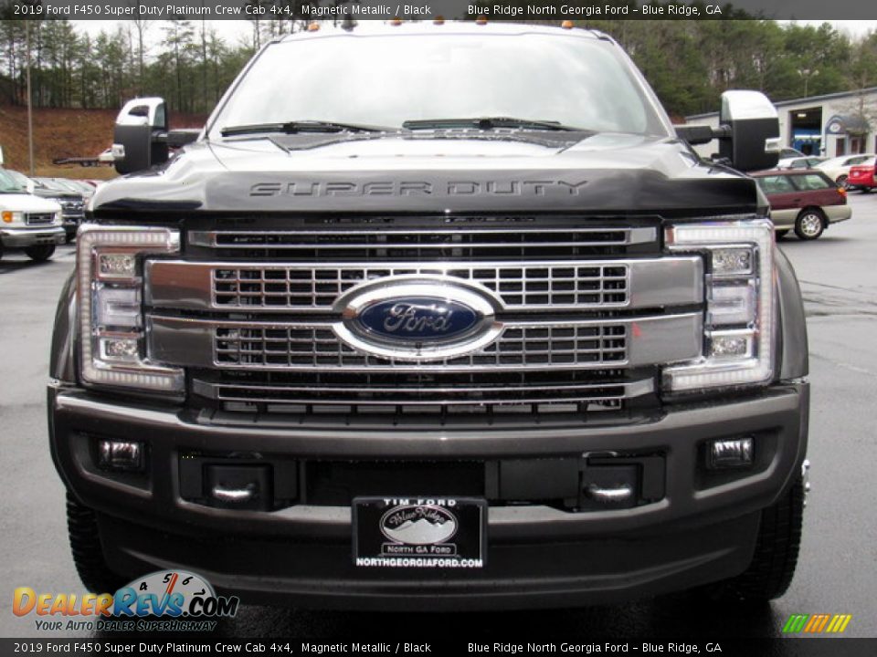 2019 Ford F450 Super Duty Platinum Crew Cab 4x4 Magnetic Metallic / Black Photo #8