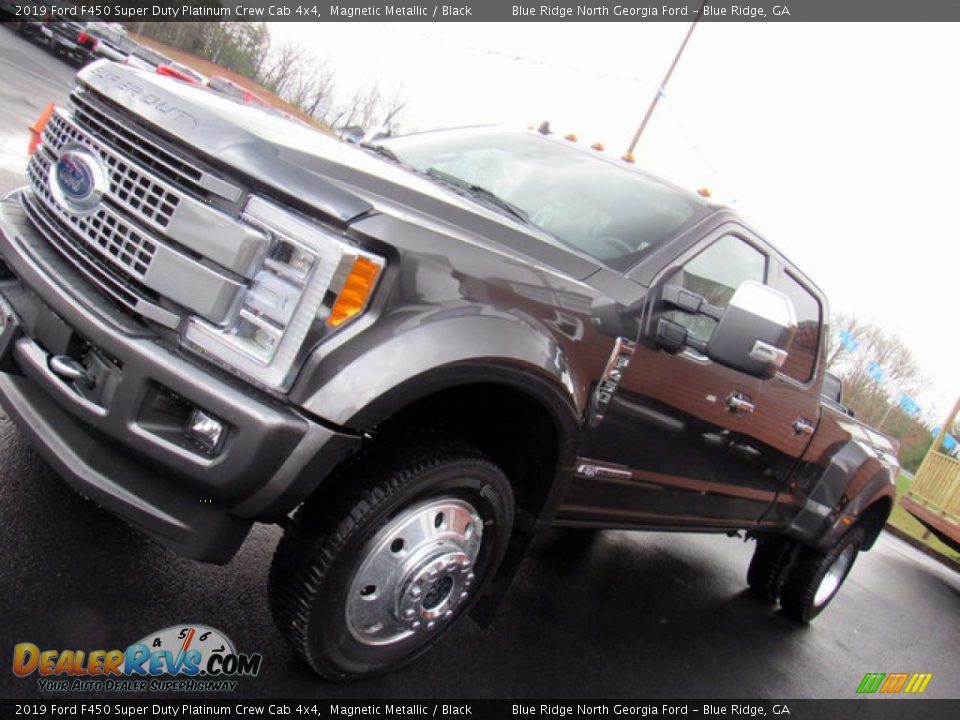 2019 Ford F450 Super Duty Platinum Crew Cab 4x4 Magnetic Metallic / Black Photo #36