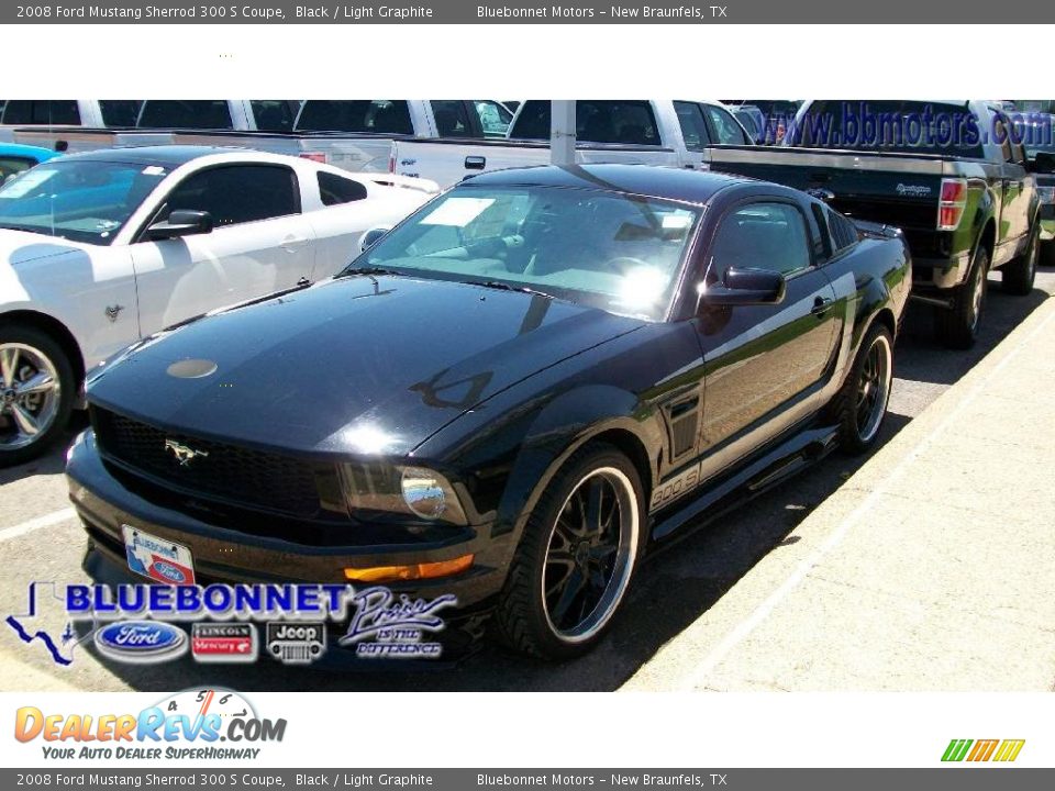 2008 Ford Mustang Sherrod 300 S Coupe Black / Light Graphite Photo #1
