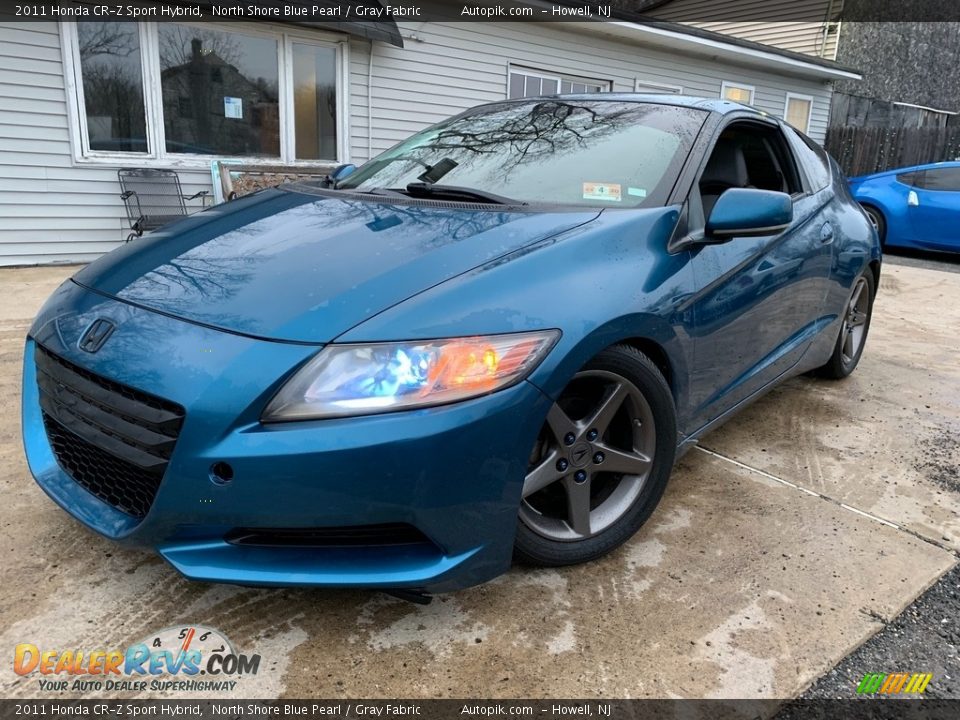 2011 Honda CR-Z Sport Hybrid North Shore Blue Pearl / Gray Fabric Photo #1