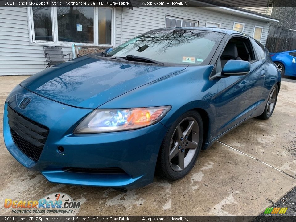 2011 Honda CR-Z Sport Hybrid North Shore Blue Pearl / Gray Fabric Photo #2