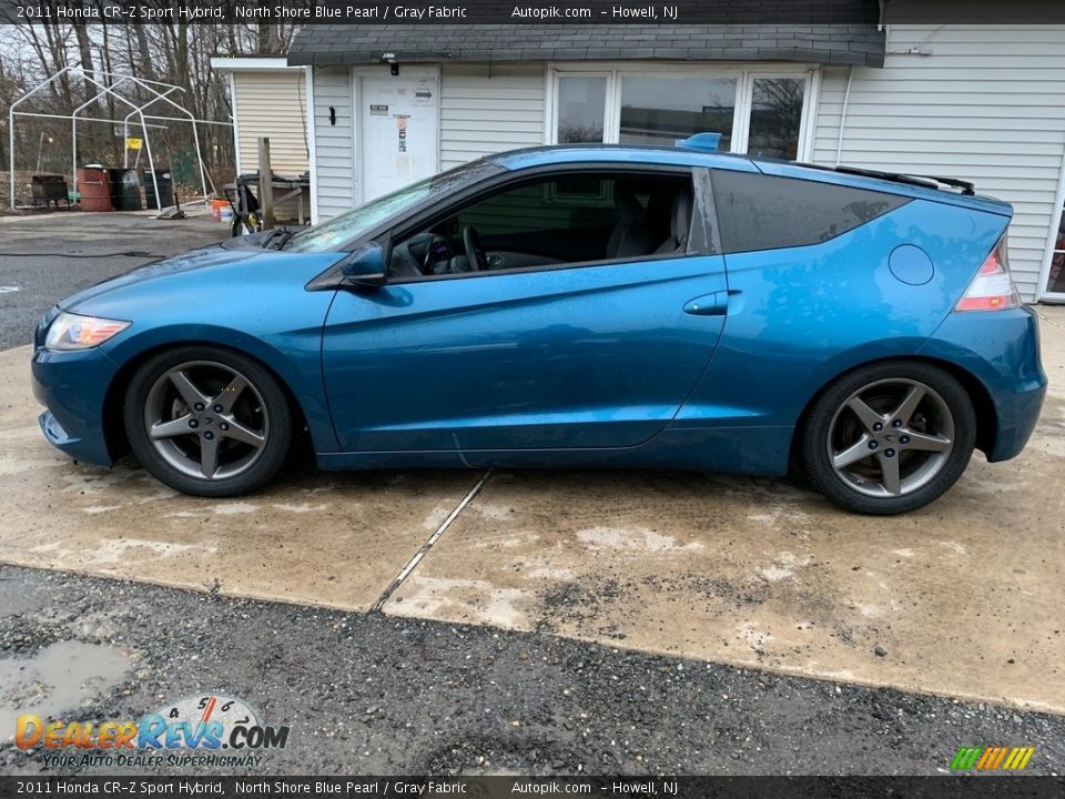 2011 Honda CR-Z Sport Hybrid North Shore Blue Pearl / Gray Fabric Photo #4