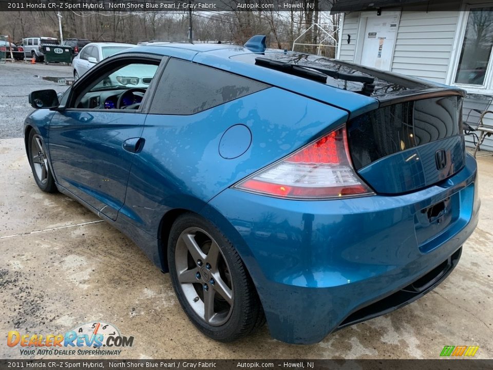 2011 Honda CR-Z Sport Hybrid North Shore Blue Pearl / Gray Fabric Photo #5