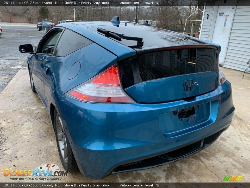 2011 Honda CR-Z Sport Hybrid North Shore Blue Pearl / Gray Fabric Photo #6