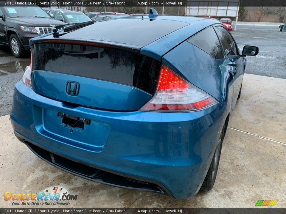 2011 Honda CR-Z Sport Hybrid North Shore Blue Pearl / Gray Fabric Photo #8