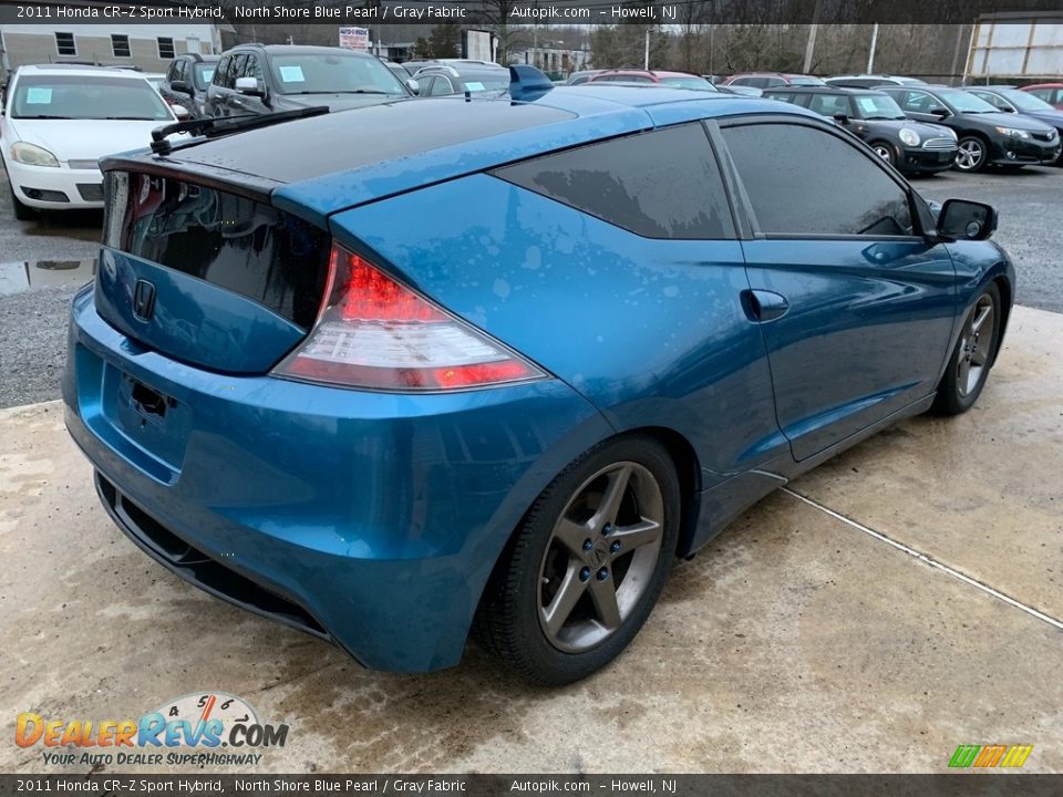 2011 Honda CR-Z Sport Hybrid North Shore Blue Pearl / Gray Fabric Photo #9