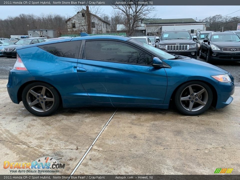 2011 Honda CR-Z Sport Hybrid North Shore Blue Pearl / Gray Fabric Photo #10