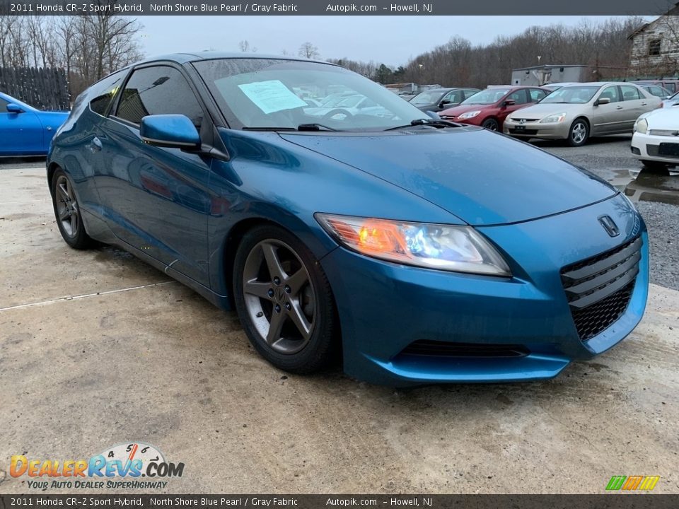 2011 Honda CR-Z Sport Hybrid North Shore Blue Pearl / Gray Fabric Photo #11