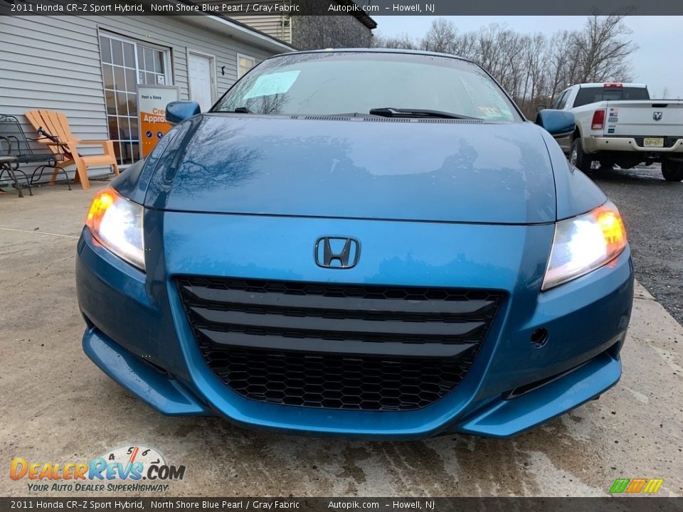 2011 Honda CR-Z Sport Hybrid North Shore Blue Pearl / Gray Fabric Photo #12