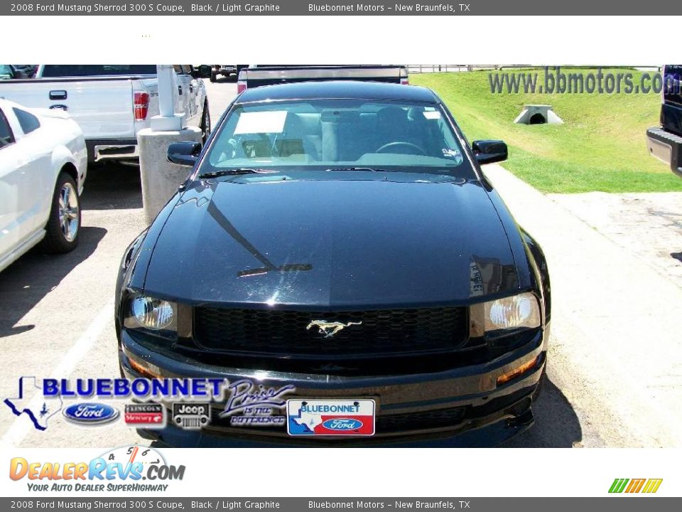 2008 Ford Mustang Sherrod 300 S Coupe Black / Light Graphite Photo #2