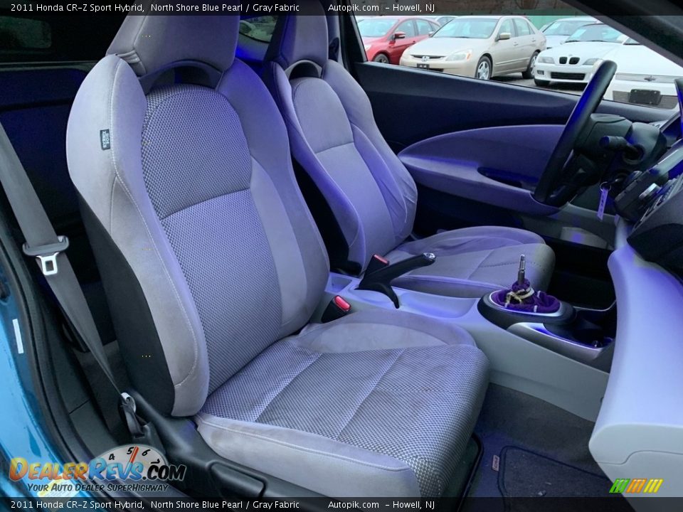 2011 Honda CR-Z Sport Hybrid North Shore Blue Pearl / Gray Fabric Photo #15